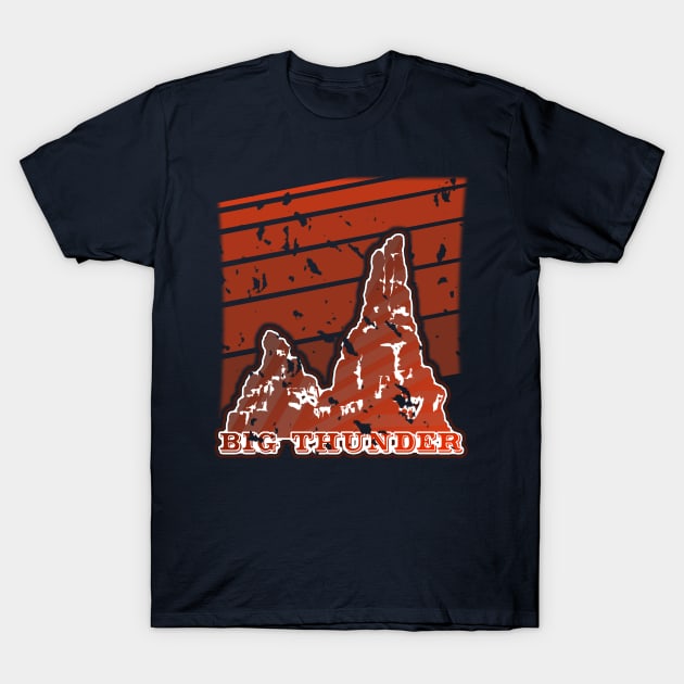 Big Thunder Mountain One-Sided T-Shirt T-Shirt by DevonDisneyland